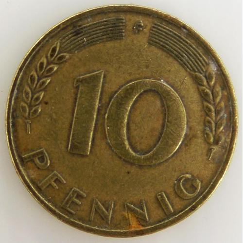 10 Pfennig Cuivre Ttb 1950 Allemagne - Pièce De Monnaie