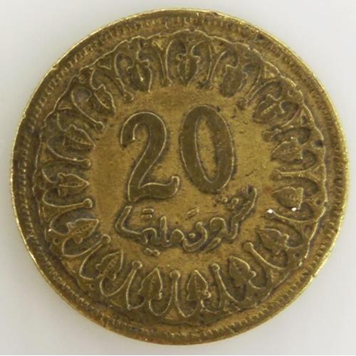 20 Millimes Cuivre Ttb 1960 Tunisie - Pièce De Monnaie