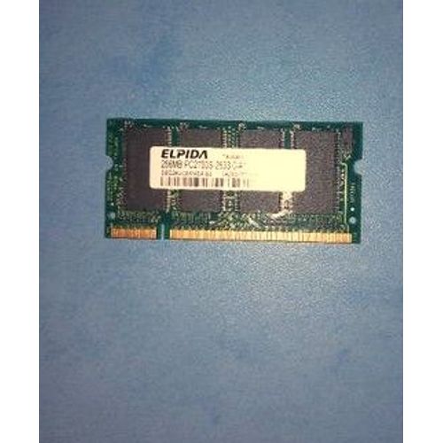 Barrette Mémoire Ram PC Portable 256 MB DDR1