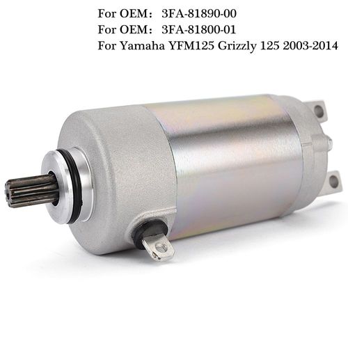 Moteur Électrique De Démarreur De Moteur Pour Yamaha Grizzly 125 Yfm125 Hunter Yfm125gh Yfa-1 Breeze 125 3fa-81890-00 3fa-818ho 01 ""Nipseyteko""