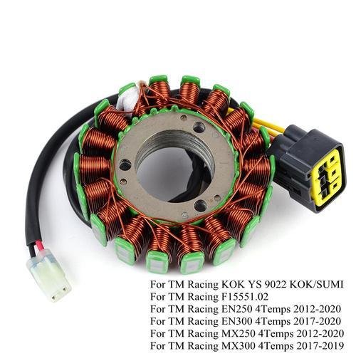 Bobine De Stator Pour Moto Tm Racing, Compatible Avec Les Modèles En250, En300, Mx250, Mx300, 4temps, Kt Ys 9022, Kt/Sumi F15551.02, En Mx 250 Et 300 ""Nipseyteko""