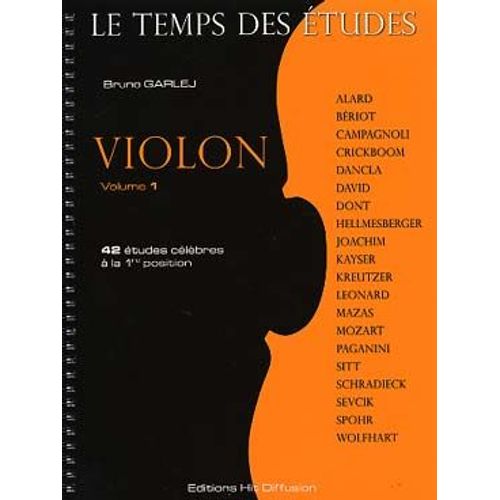 Bruno Garlej Le Temps Des Études Violon Volume 1 Méthode Hit Diffusion