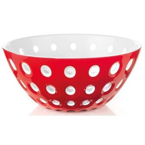 Saladier Guzzini Le Murrine - 25 Cm - Rouge Et Blanc
