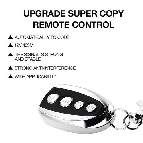 Télécommande en forme de U 433 paire universelle copie volet roulant électrique porte de Garage télécommande clé