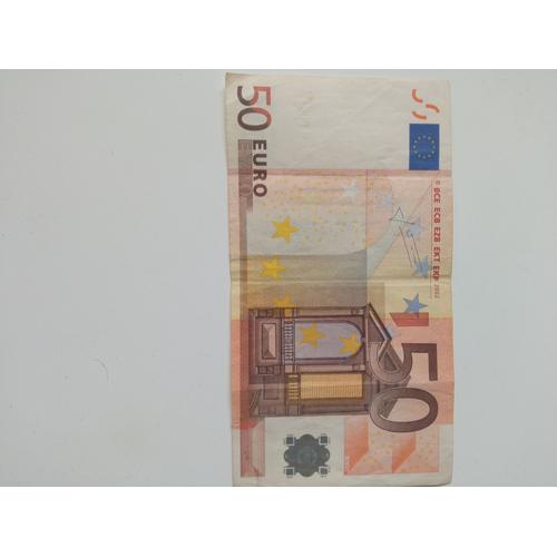 Billet De 50€ Signé Par Jean-Claude Trichet Imprimé Par La Banque D'italie En 2002