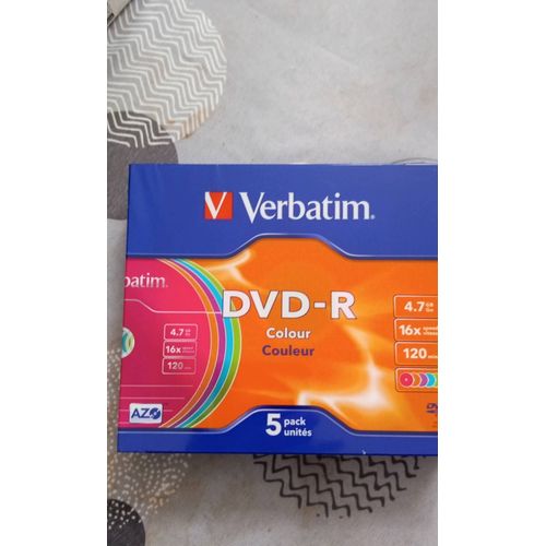 Verbatim DVD-R Couleur 5 Pack