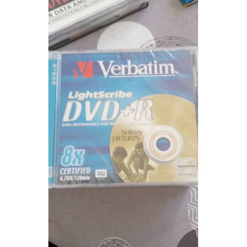 Lot de 4 DVD+R verbatim
