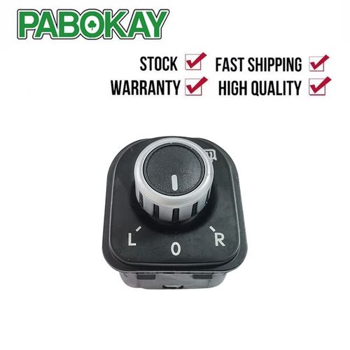 Bouton Interrupteur De Réglage Du Rétroviseur Latéral Chromé, Pour Jetta Mk5 Golf Mk6 Lapin Eos Passat B6 3c Tiguan Seat Alhambra