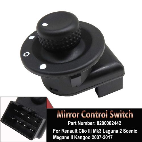 Bouton De Commutateur De Rétroviseur Électrique, Pour Renault Clio Iii Mk3 Laguna 2 Scenic Megane Ii Kangoo 07-17, 8200002442