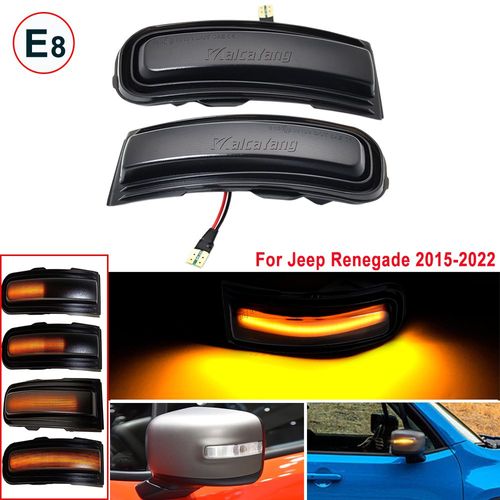 Clignotant Dynamique Led Pour Jeep Renegade 2015 2016 2017 2018-2022, 2 Pièces, Pour Rétroviseur Latéral