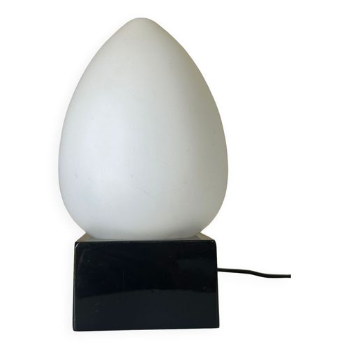 Lampe Oeuf Vintage Design Delmas Annees 70 Blanc
