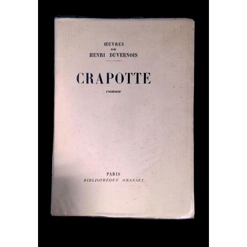 Oeuvres De Henri Duvernois Crapotte