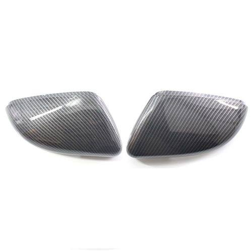 Couvercle De Rétroviseur Noir Brillant En Fibre De Carbone, Capuchon De Rétroviseur Latéral, Pièces De Rechange Pour Vw Volkswagen Golf 6 Mk6 Touran