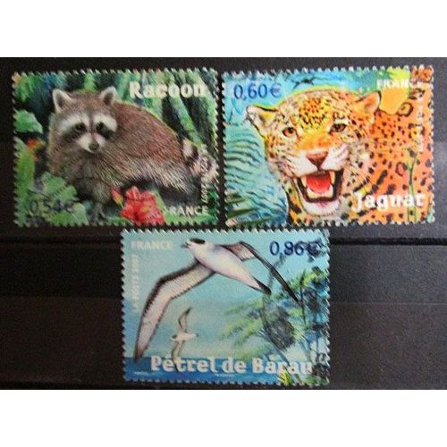 2007. F4034;F4035;F4036: Faune En Voiie De Disparition.
