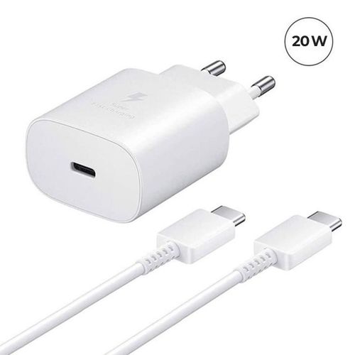 Chargeur Rapide 20w Usb-C + Câble Usb-C Vers Usb-C Pour Nintendo Switch Lite 5.5" Blanc