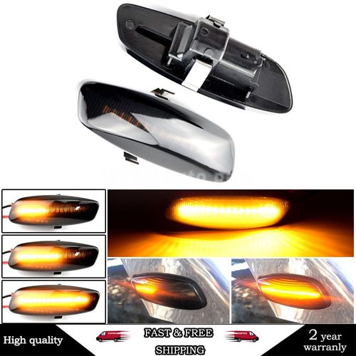 Clignotant Dynamique Led Pour Voiture, 2 Pièces, Feu De Position Latéral Ambre Pour Citroën C4 Picasso C3 C5 Ds4 Peugeot 308 207 3008 5008