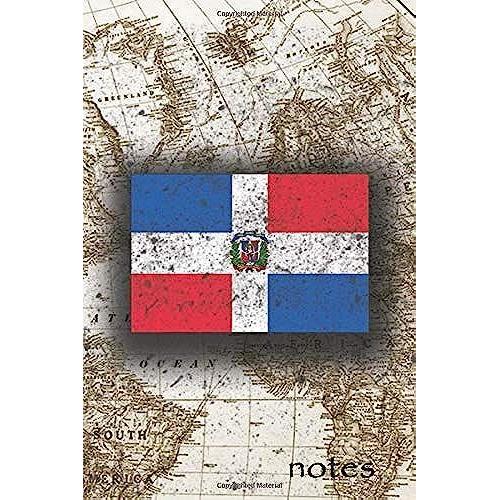Notes: Beautiful Flag Of Dominican Republic Lined Journal Or Notebook, Great Gift For People Who Love To Travel, Perfect For Work Or School Notes