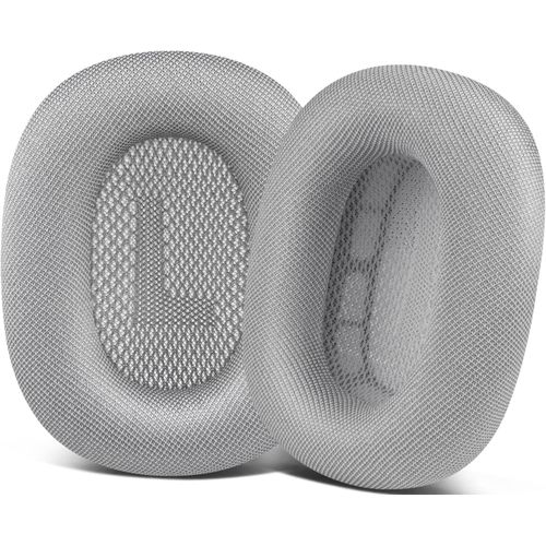 Remplacement des Coussinets d’Oreilles pour écouteurs AirPods Max - Coussinets en Tissu maillé Durable - Argent