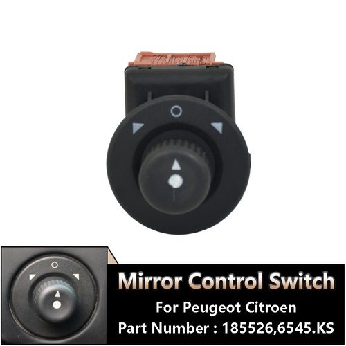 Bouton De Réglage Du Rétroviseur Latéral, Pour Peugeot Partner 1007 Citroen C2 C3 Xsara Picasso Berlingo 185526 6545.Ks