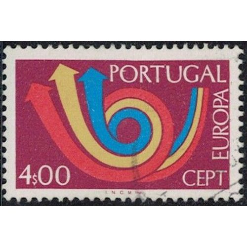 Portugal 1973 Oblitéré Used Europa Posthorn Corne Postale Y&t Pt 1180 Su