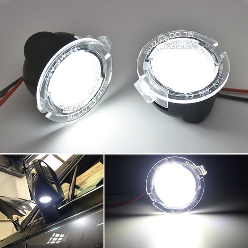 Feux De Flaque D'eau De Rétroviseur Latéral À Led, Canbus No Brave, Ford F150, Mondeo Mk5, Mustang Edge, Explorer, Expedition Flex, Blanc 6000k, 2 Pièces