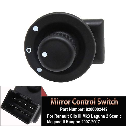Bouton De Commutation De Rétroviseur Latéral Électrique, Renault Clio Iii, Mk3, Décennie K2, Scenic, Megane Ii, Oke, Goo, 07-17, 8200002442b, 8200002442