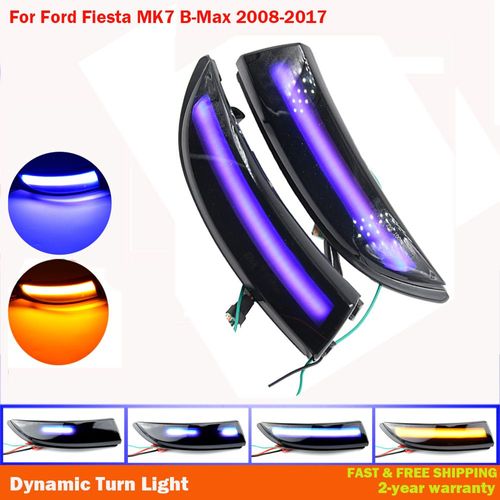 Clignotant Dynamique Led Pour Ford Fiesta Mk7 B-Max 2008 ? 2017, Indicateur De Rétroviseur Latéral