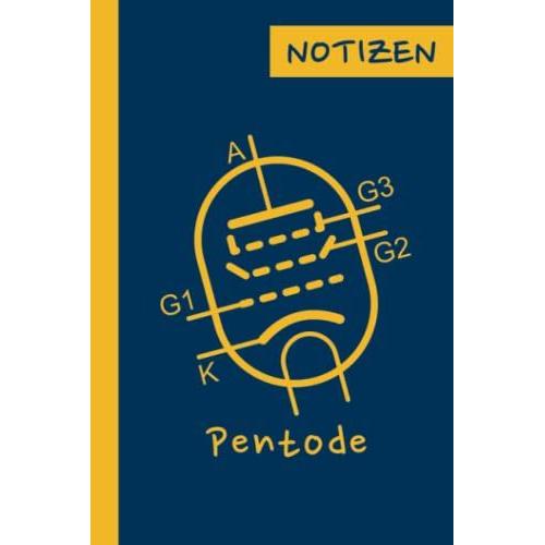 Notizbuch - Pentode: Symbol Einer Vakuumröhre, Punktkariertes Papier
