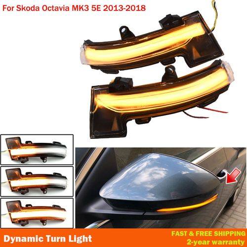 Clignotant De Rétroviseur Pour Skoda Octavia Mk3 5e A7, Indicateur Led De Clignotant Dynamique, 2013 2014 2015 2016 2017 2018 2019