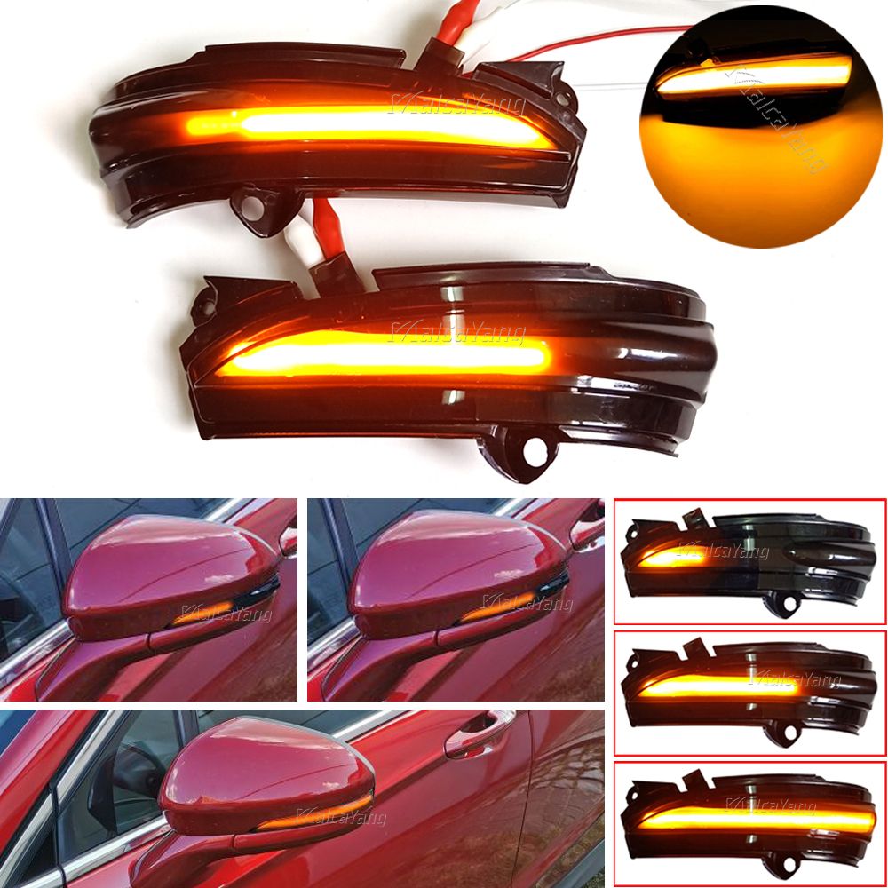 2 Pices Led Dynamique Voiture Clignotant Rtroviseur Marque... - 2