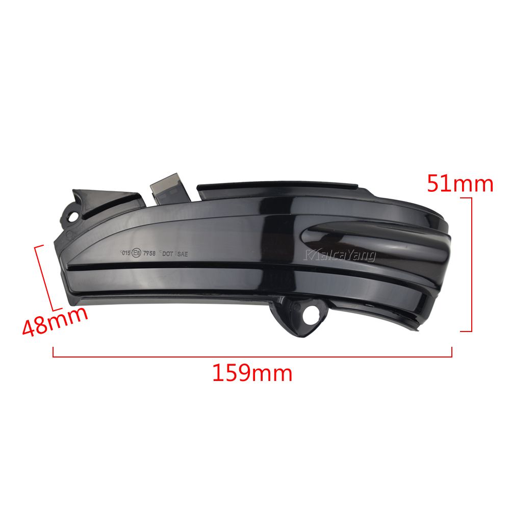 2 Pices Led Dynamique Voiture Clignotant Rtroviseur Marque... - 4
