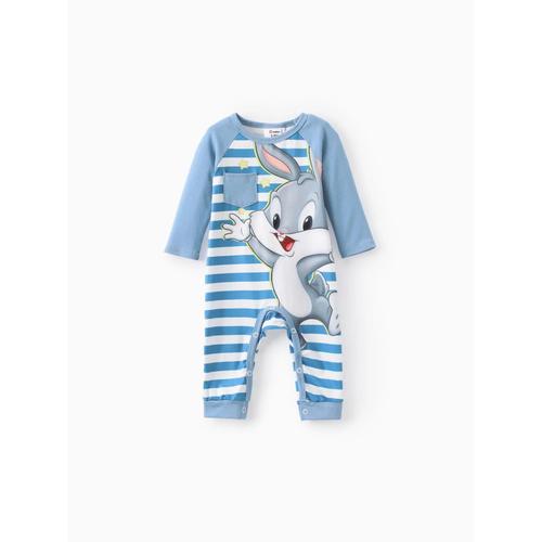 Looney Tunes Bébé Fille,Garçon 1pc Combinaison À Rayures À Manches Longues