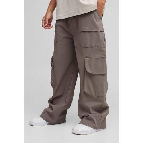 Pantalon Cargo Parachute Homme - Gris - L, Gris