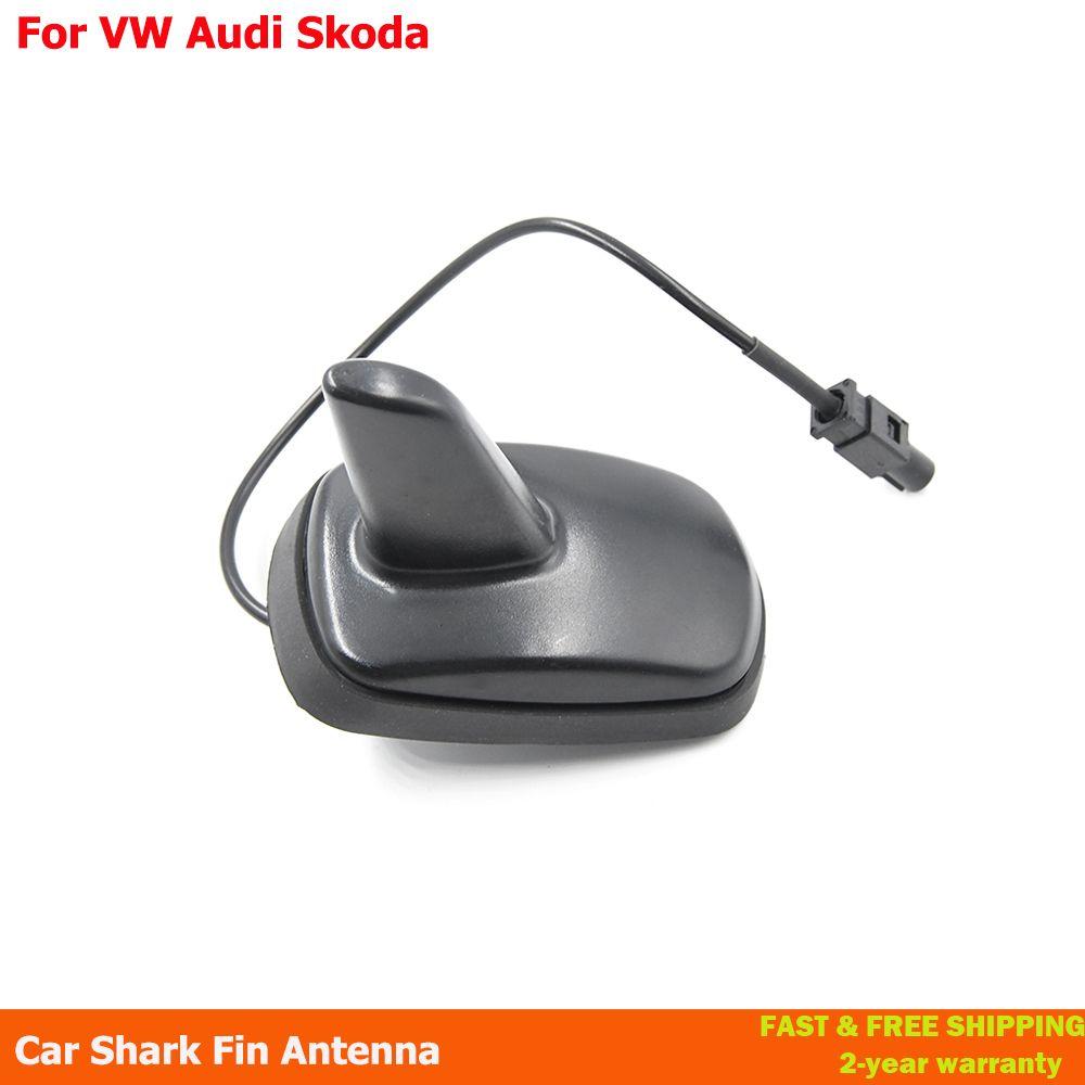 Antenne Radio AM FM noire en forme d'aileron de requin, décoration de toit  de voiture, pour VW Golf Mk4 Mk5 Seat Skoda Polo Jetta pour Audi A3 A4 A6