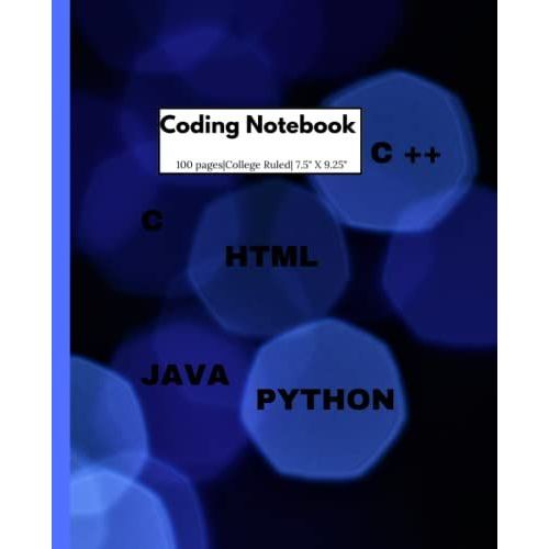 Coding Notebook With Matte Cover | Coding Journal | Programmer's Workbook Journal: The Notebook Is Perfect For Coding, Programming, And Game Design To Create Plans And Designs