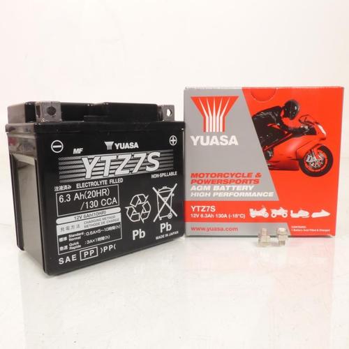 Batterie Yuasa Pour Moto Honda 125 Cbr R 2004 À 2017 Ytz7-S / 12v 6ah Neuf