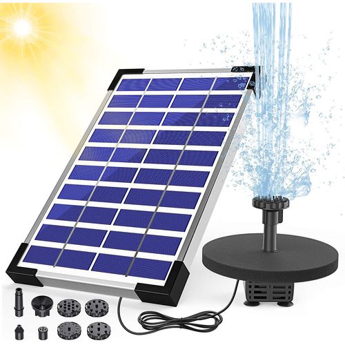 Pompe à eau solaire avec tuyau à buses,pompe à eau solaire bricolag...