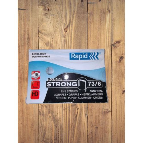 Agrafes Rapid Super Strong Type 73 - Galvanisées - 6 mm - 5000 Pièces