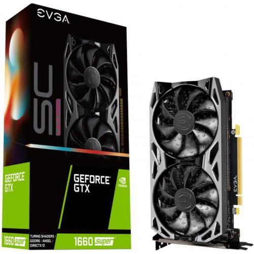 EVGA GeForce GTX 1660 SUPER SC ULTRAGAMING - Carte graphique - GF GTX 1660SUPER - 6 Go GDDR6 - PCle 3.0 x16 - DVI,HDMI, DisplayPort