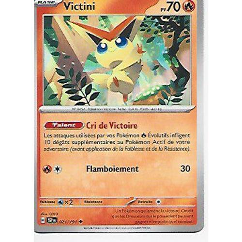 Carte Pokémon Victini 70 Pv 021/191