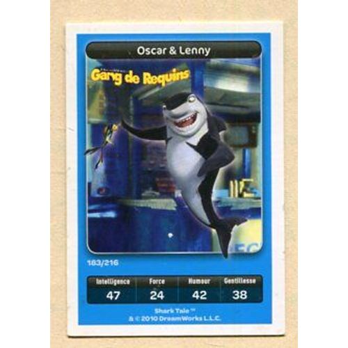 Carte Dreamworks - " Gang De Requins " : Oscar & Lenny - 2010