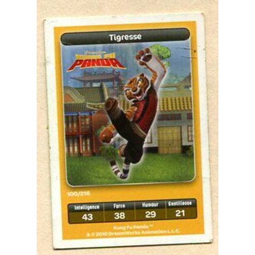 Carte Dreamworks - " Kung Fu Panda " : Tigresse - 2010