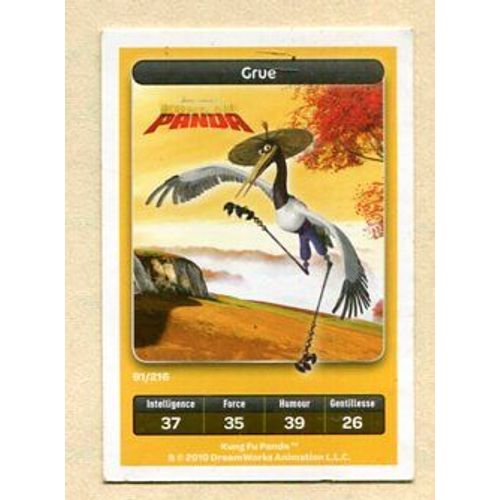 Carte Dreamworks - " Kung Fu Panda " : Grue - 2010