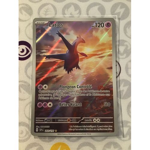 Latios 203/191 Série Écarlate Et Violet Étincelles Déferlantes