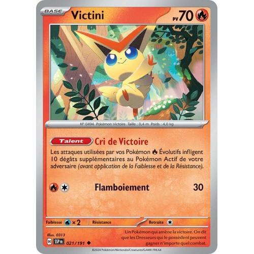 Carte Pokémon - Victini - 021/191 - Ev8 Etincelles Déferlantes