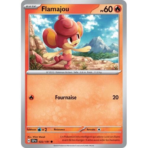 Carte Pokémon - Flamajou - 022/191 - Ev8 Etincelles Déferlantes