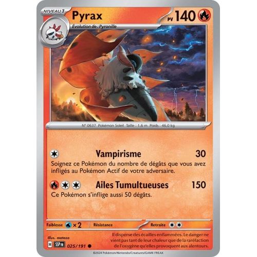 Carte Pokémon - Pyrax - 025/191 - Ev8 Etincelles Déferlantes