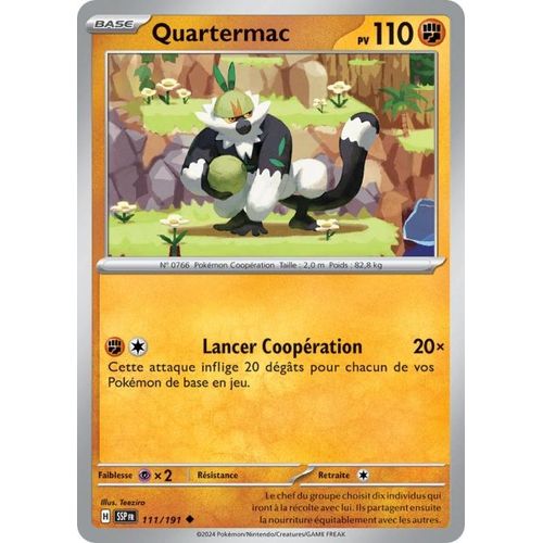 Carte Pokémon - Quartermac - 111/191 - Ev8 Etincelles Déferlantes