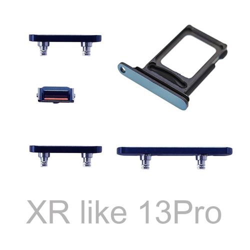 Bouton D'alimentation Pour Iphone Xr Like 13pro Bouton Latéral De Verrouillage Avec Plateau Double Carte Sim