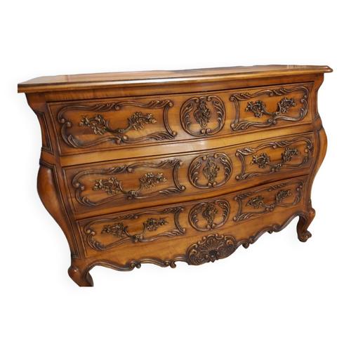 Commode Louis Xv En Noyer Bois